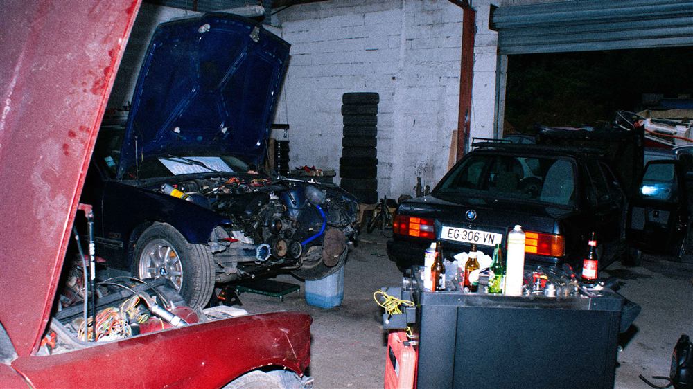 Les BMW E36 en préparation au garage